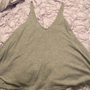 Flowy gray tank